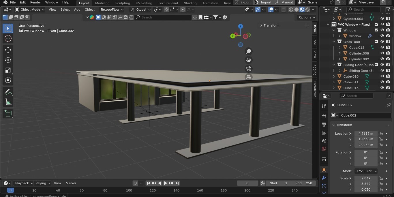 3D Model Gas Station